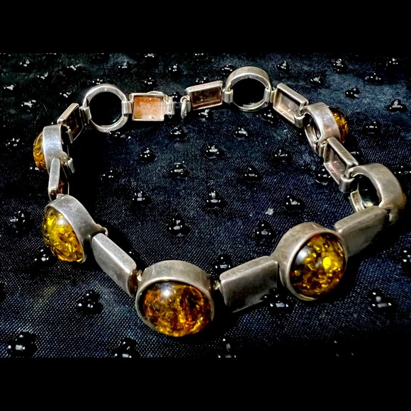 925 Vintage Amber bracelet